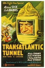 Transatlantic Tunnel (1935) Movie Poster 🌊 - 24x36” - Mid-century Modern 💎 picture