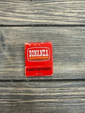 BONANZA RESTAURANTS Salina KS Vintage Red Logo Grill Matchbook picture