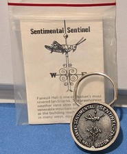 Vtg. Faneuil Hall Grasshopper Weather Vane Keychain Promotional The Foxboro Co. picture