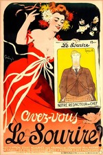Le Sourire (1910s) Vintage Art Poster - 24x36” - Hi-Res💎 Print - 200 GSM picture