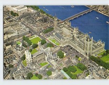 Postcard Aerial View Westminster London England picture