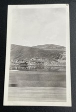 VTG c1930 Montana Gibson Dam Reservoir Reflection Rocky Mountain Snapshot Photo picture