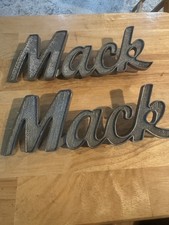 MACK Truck Vintage Metal Badges X2 Emblem 9