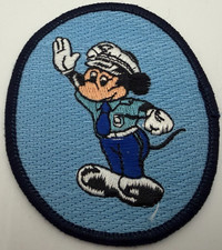 Rare Unused 1970s Mickey Mouse Security Guard Uniform Patch picture