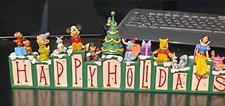 Disney Happy Holidays Letter Block Figurine Christmas Tabletop Decor - READ DESC picture