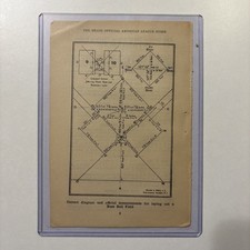 1924 Official Baseball Field Diagram Picture Rare Antique Rules picture