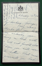 Antique Royal Signed Letter Mummy Mary Princess Royal Son Lascelles Buckingham P picture