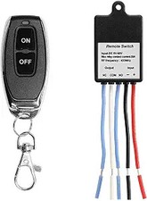 QIACHIP Mini Wireless Remote Control Switch DC 6V 12V 24V 36V 60V 1 Channel RF R picture