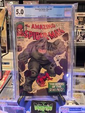 AMAZING SPIDER-MAN #41 CGC 5.0 MARVEL 1ST FULL APPEARANCE OF THE RHINO picture