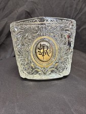 VTG 1970's Crystal Collection Avon Triangle Shape, Heavy, Embossing, “R”monogram picture