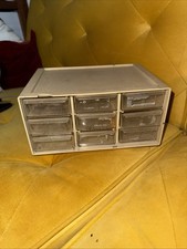 Vintage Akro-Mils 9-Drawer bakelite Hardware Bin Organizer #10-109 Made in USA picture