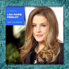Lisa Marie Presley 2027 Wall Calendar 12 Month Celebrity Photo Fan Collectible picture