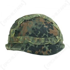 Original German Army Flecktarn Camo Helm Cover-Snow Reversible-M92- Army Surplus picture
