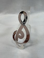 💥TIFFANY & CO. Sterling Silver G / TREBLE CLEF Bookmark MUSIC Theme GIFT IDEA picture
