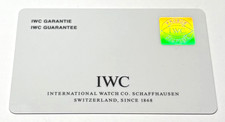IWC IW356502 Portofino Warranty Certificate Guarantee 2011 3 Serial Cert picture