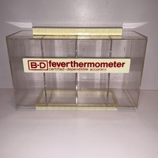 Vintage B-D Fever Thermometer Pharmacy Advertising Display Sign Medical BD picture