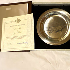 James Wyeth 1973 winter fox Sterling Silver Plate limited edition picture