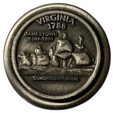 2007 Jamestown Virginia Quadricentennial Travel Souvenir Pin picture
