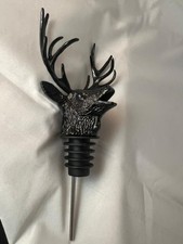 Jagermeister Stag Elk Head Bottle Pourer Black NEW picture