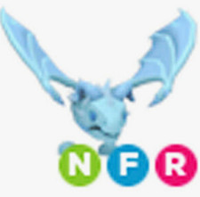 Adopt Me Neon Frost Dragon Neon Flyable Rideable picture