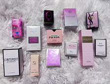 12 Assorted Brands Mini Perfume Sample Lot - Prada Gucci Dior Chanel Versace YSL picture