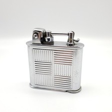 Vintage 1930s Lancel Automatique Silver Plated Art Deco Table Petrol Lighter picture