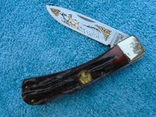 HERMAN WILLIAMS CUSTOMIZED SCHRADE 5OT AWSOME STAG 2014 POCKET KNIFE picture