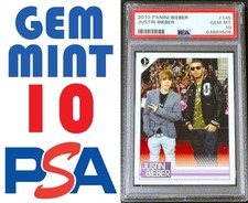 2010 Panini Justin Bieber and Drake Rookie Card 145 1st Print RC GEM MINT PSA 10 picture