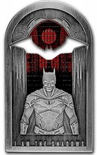 2022 Niue Batman “I Am The Shadows” 1 oz .999 Silver Bar Unc.DC Ltd Mint picture