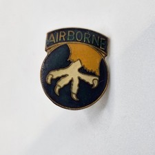 Vtg 17th Airborne Lapel Pin American Army Tie Tack Military United States 1963 picture