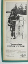 Print Ad Flexible Flyer Winter Sled 1960s Child Outdoor Snow MOD Family picture