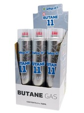Whip It Butane 11 X PLUS, 750ml - 9 pack butane  refill fuel with universal tips picture