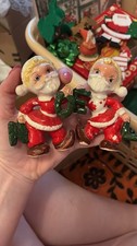 HTF Vintage Tilso NOEL Santa Salt And Pepper Shakers Japan picture
