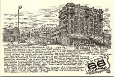 The Calmez Hotel in Clinton OK Vintage Postcard TP12-16 picture