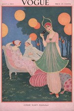Vogue July 1913 Vintage Art Print Poster - 16x24” Premium 💎 Art Print 200GSM picture