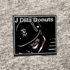 J Dilla Donuts enamel Pin Lapel - Quasimoto - MF Doom - mpc - Madlib madvillain picture