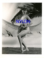 RARE 4 x 5 PHOTOGRAPH OF PLAYBOY PLAYMATE JULY 1956 NUDE MODEL ALICE DENHAM picture