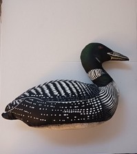 1980s THE LOON Stuffed Fabric Cloth Decoy , Hand Stitched Excellent Condition  picture