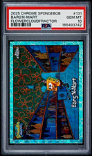 2025 Topps Chrome SpongeBob #131 Barg'N-Mart Flowercloudfractor PSA 10 Pop 2 picture