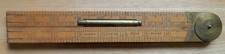 Vintage Rabone No 1190 Level Indicator Folding Boxwood Ruler  36