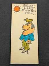 Dad Fun Vintage Envelope Size Birthday Card 9-1/4