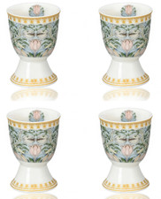 STPGOODS Morris Garden Porcelain Egg Cup Set of 4 Easter Egg Holder Set picture