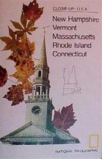 1975 Map VERMONT NEW HAMPSHIRE CONNECTICUT RHODE ISLAND MASSACHUSETTS Cape Cod picture