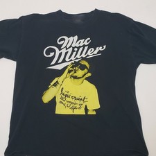 Vintage Mac Miller Rap For Fans Cotton Black All Size Unisex Tee Shirt CC475 picture