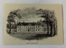 1887 magazine engraving ~ FIELD PLACE, 1812, England picture