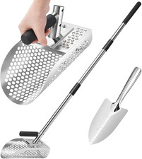 GADFISH Sand Scoop for Metal Detecting, Metal Detector Scoop, Stainless Steel Sa picture