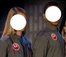 DISNEY STAR TOURS LAUNCH BAY CAST MEMBER REBEL SHIRT UNIFORM CLOSED ATTRACTION picture