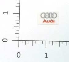 Audi Four Rings Logo Red Text Euro Luxury Car Racing Sticker Decal picture