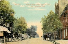 c1910 St. Clairsville Ohio Center Main Looking East Starkey Postcard 26-3946 picture