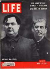 MALENKOV AND STALIN LIFE MAGAZINE 1953 picture